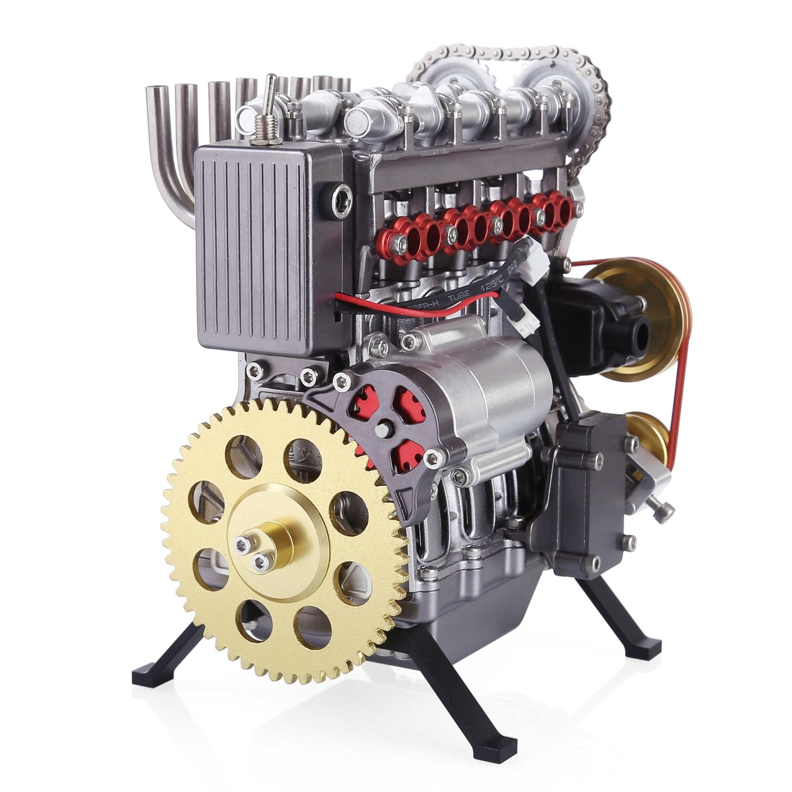 Teching V4 Four-Cylinder Stirling Engine Aluminum Alloy Model Collection - stirlingkit